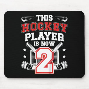 Barn 2:a ishockey födelsedag två år gammal ishocke musmatta