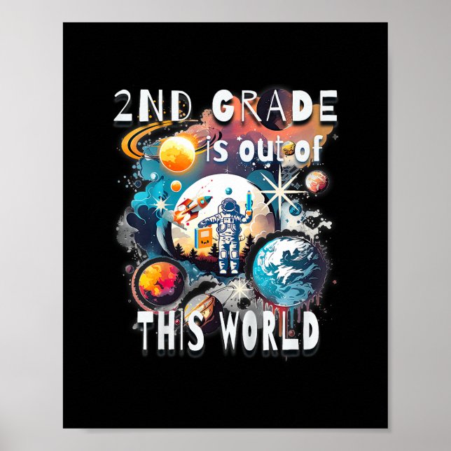 Barn 2:a Klass är ute ur detta världsskolår i St Poster (Framsidan)
