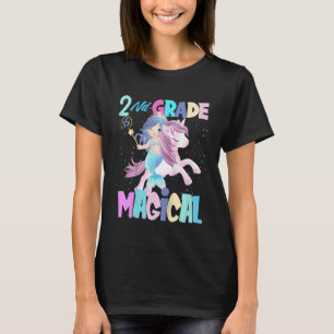 Barn 2:a Klass Back to school för flickor Unicorn T Shirt