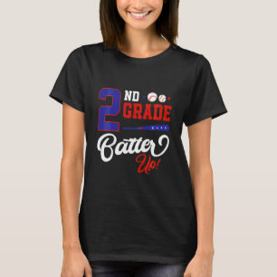 Barn 2:a klass Batter Up Baseball Barnkläder Bak T Shirt