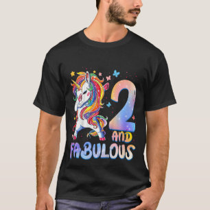 Barn 2 år gamla gåvor 2 och möbler 2:a födelsedage t shirt
