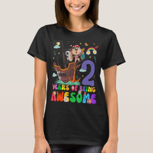 Barn 2 år gamla Tonåringar Boys Girls Pirater Hund T Shirt