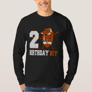 Barn 2 år gammal dabbboll 2:a födelsedagspojken t shirt