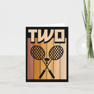 Barn 2 år gammal Dminton Birthday Boy 2:a födelsed Kort