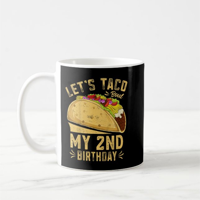Barn 2 år gammal fjol Låt oss Taco Bout Min andra  Kaffemugg (Vänster)