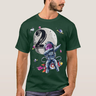 Barn 2 år Gammal födelsedagspojk Astronaut Gifts S T Shirt