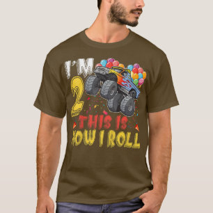 Barn 2 år gammal Lastbil-bil, 2:a födelsedag T Shirt