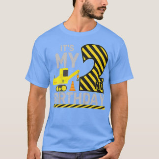 Barn 2 år gammal pojke Det är min andra födelsedag T Shirt