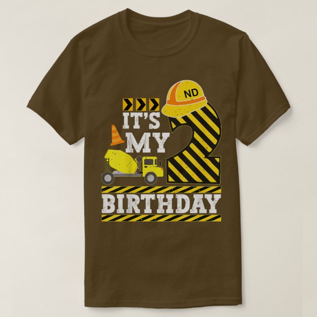 Barn 2 år gammal pojke Det är min andra födelsedag T Shirt (Design framsida)