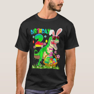 Barn 2 år gammal T Rex Dinosaur Påskhare Egg 2n Shirt