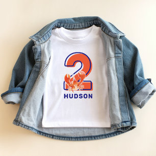 Barn 2-års födelsedags hummer hedersgäst t shirt