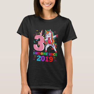 Barn 3 år gamla enmajsdabbar 3:e födelsedagstjejen t shirt
