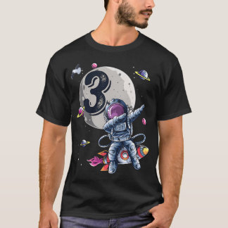 Barn 3 år gamla födelsedagstjejp Astronaut Gifts S T Shirt