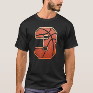 Barn 3 år gammal 3:e basketboll födelsedagstestTem T Shirt