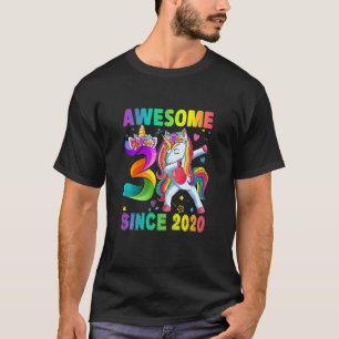 Barn 3 år gammal 3:e födelsedag Unicorn Dabbing Gi T Shirt