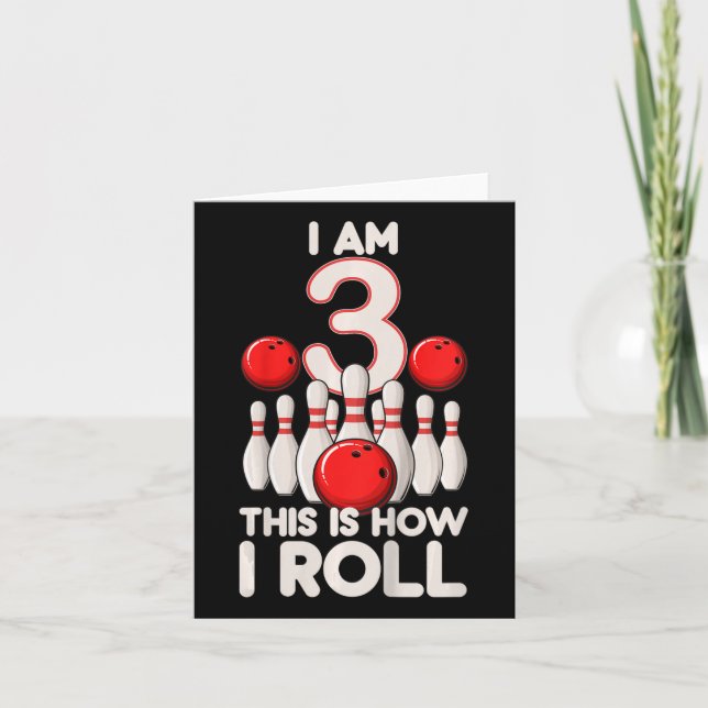 Barn 3 år gammal gångare Party 3:e födelsedagen är Kort (Framsida)