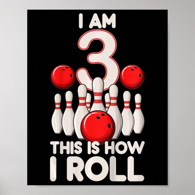 Barn 3 år gammal gångare Party 3:e födelsedagen är Poster (Framsidan)