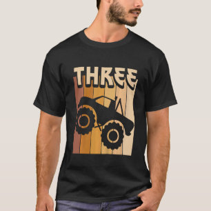 Barn 3 år gammal monster Lastbil Birthday Boy 3 r T Shirt