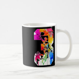 Barn 3 år Nummer 3 Sketll 3:e födelsedagen Kaffemugg