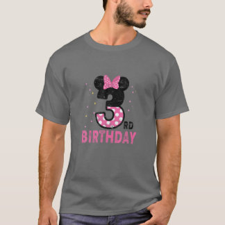 Barn 3:e födelsedag 3:e årsdag för flickor t shirt