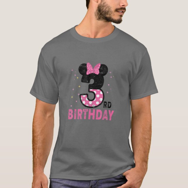 Barn 3:e födelsedag 3:e årsdag för flickor t shirt (Framsida)
