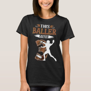 Barn 3:e födelsedag Fotboll 3 år gammal fotboll T Shirt