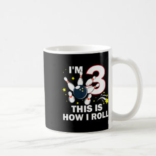 Barn 3:e födelsedag Jag är 3 Så här rullar jag Kaffemugg