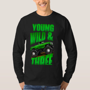 Barn 3:e födelsedag: Monster Lastbil Rule Sylt Tre T Shirt