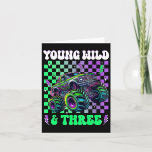 Barn 3:e födelsedag: Monster Lastbil Young Vild oc Kort