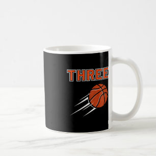 Barn 3:e födelsedagen Basketball Party Jersey 3 år Kaffemugg
