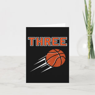 Barn 3:e födelsedagen Basketball Party Jersey 3 år Kort