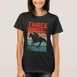 Barn 3:e födelsedagshuset Rider Fläkt 3 års gammal T Shirt