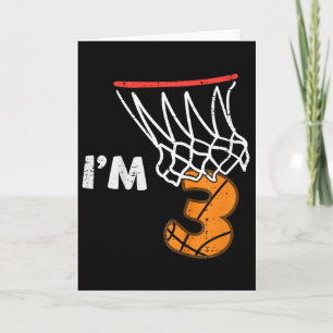 Barn 3:e födelsedagskalkyl Im 3 Tre års gammal dag Kort