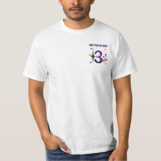 Barn 3:e födelsedagspojken t shirt