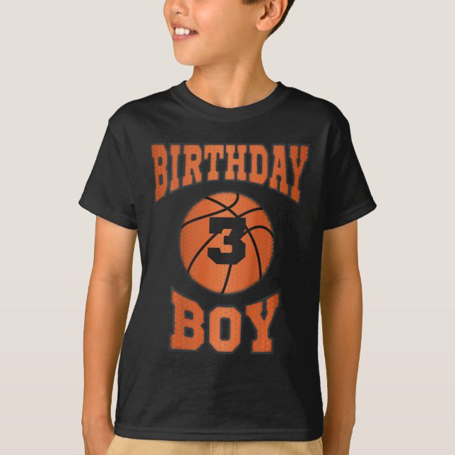 Barn 3:e tredje treårsbasen grattis på födelsedage t shirt (Framsida)