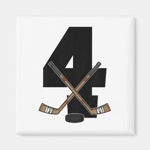 Barn 4-års födelsedag Ishockey Barn Småbarn Pojkar Magnet