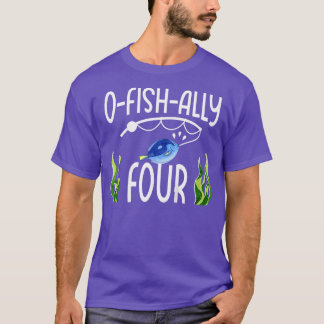 Barn 4:e fisketest Fågeldag Funny Pun 2207 T Shirt