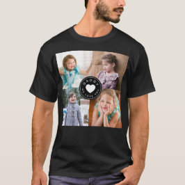 Barn 4 Photo Collage Pappa Vi Kärlek You Heart T Shirt