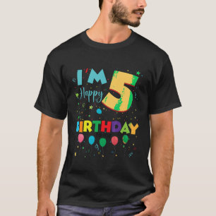 Barn 5 5:e födelsedagen Grattis på födelsedagen Bo T Shirt