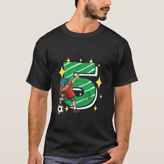 Barn 5 år Fotnotsklämma 5:e födelsedag T Shirt (Framsida)