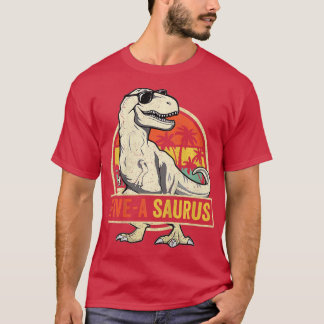 Barn 5 år gamla dinosaur födelsedag 5: e Rex Dino T Shirt