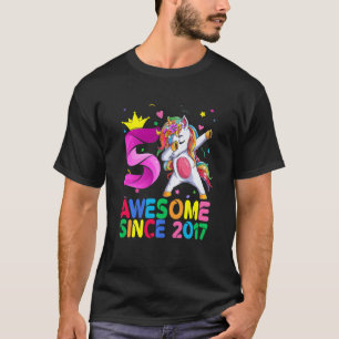 Barn 5 år gamla Fantastisk sedan 2017, dabbing Uni T Shirt