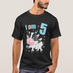 Barn 5 år gammal 5 födelsedags outfit pojke flicka t shirt