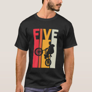 Barn 5 år gammal BMX Birthday Gift Party Boys Dirt T Shirt