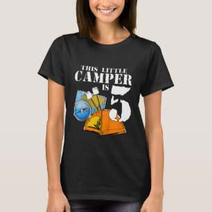 Barn 5 år gammal Camper Birthday Sommarkampanj 5 t Shirt