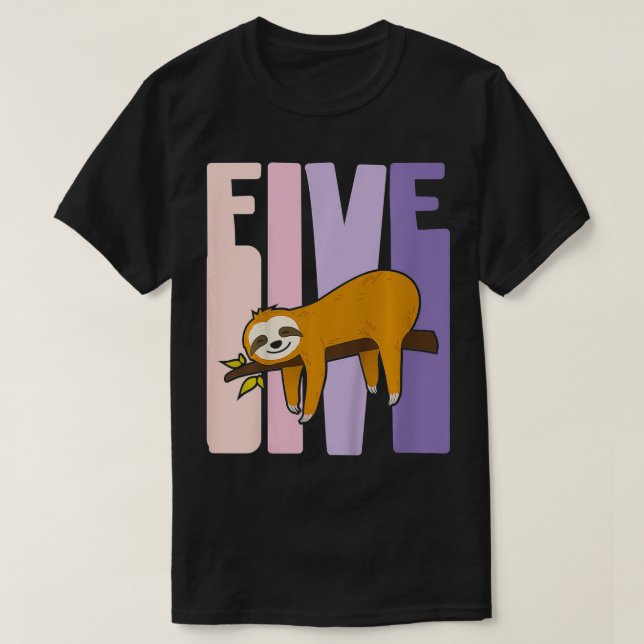 Barn 5 år Gammal daglig dagstidning Flicka 5:e dag T Shirt (Design framsida)
