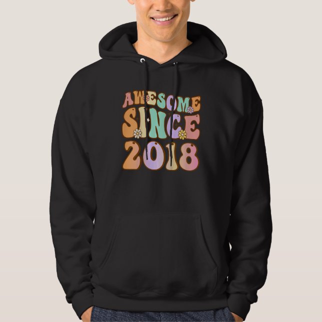 Barn 5 år gammal Fantastisk sedan 2018 femte födel Hoodie (Framsida)