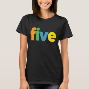 Barn 5 år gammal födelsedag 3 födelsedag 5 pojkar t shirt