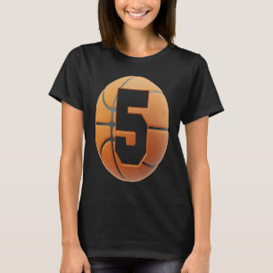 Barn 5 år gammal födelsedagskorg 5:e födseln t shirt