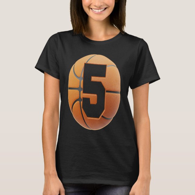 Barn 5 år gammal födelsedagskorg 5:e födseln t shirt (Framsida)